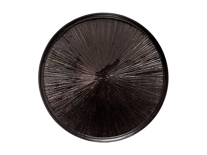 Lot de 6 Assiettes Plates "Astra" 28cm Noir