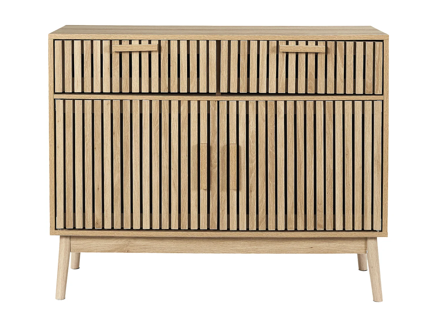 Buffet Klaus 2 Portes 2 Tiroirs Marron