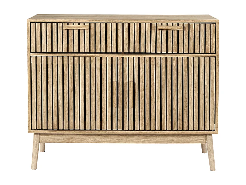 Buffet Klaus 2 Portes 2 Tiroirs Marron