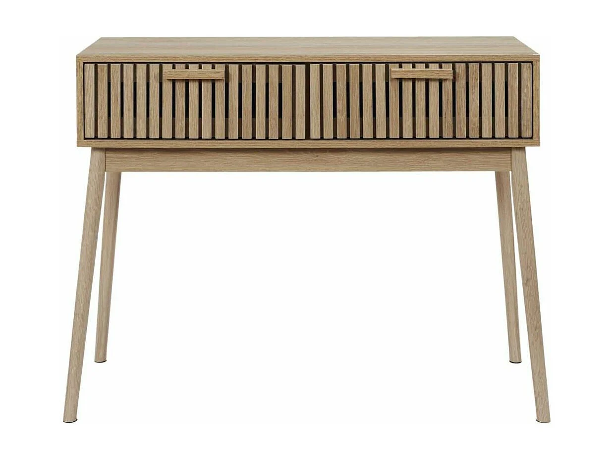 Set bibliothèque, console et table basse en bois Klaus