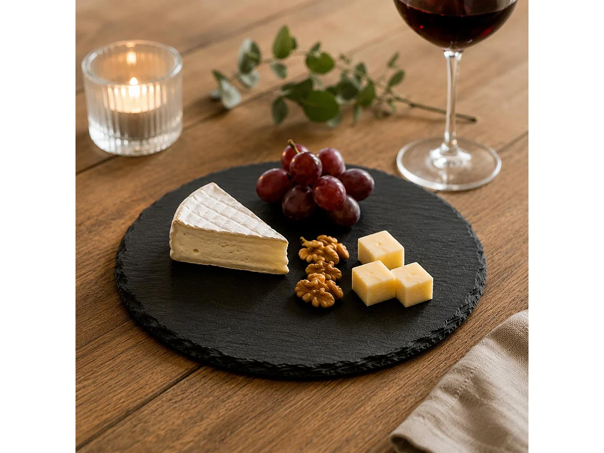 Assiette de Présentation "Ardoise" 32cm Gris