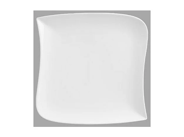 Lot de 6 Assiettes de Présentation "Vague" 30cm Blanc