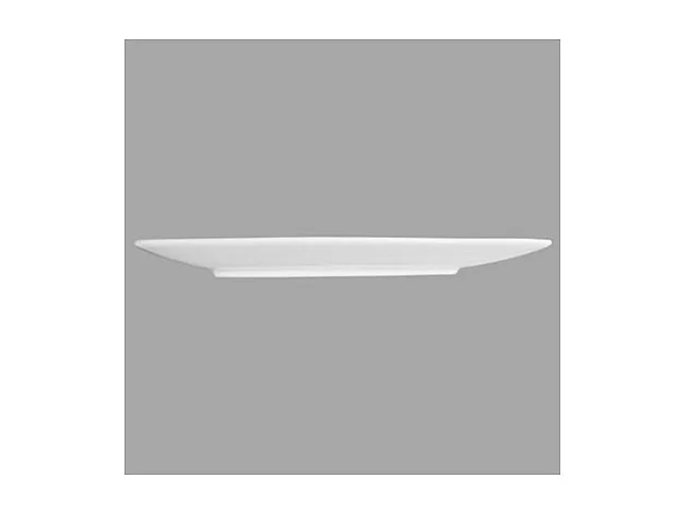 Lot de 6 Assiettes de Présentation "Vague" 30cm Blanc