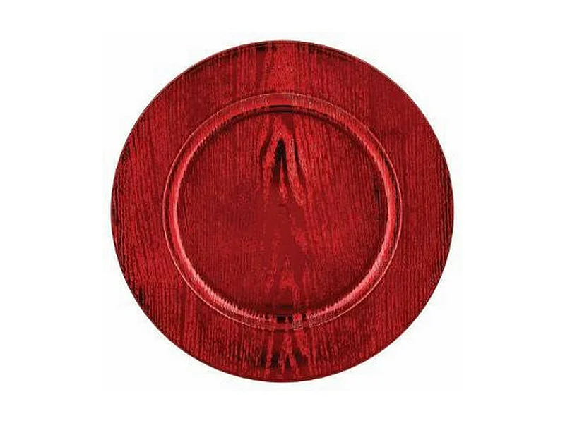 Lot de 6 Assiettes de Présentation "La Maison" 33cm Rouge