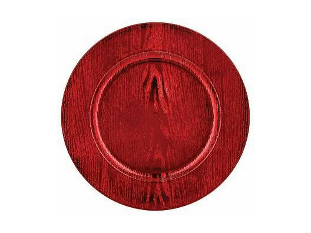 Lot de 6 Assiettes de Présentation "La Maison" 33cm Rouge