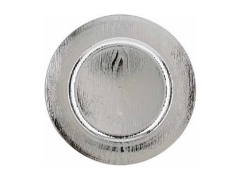 Lot de 6 Assiettes de Présentation "La Maison" 33cm Argent