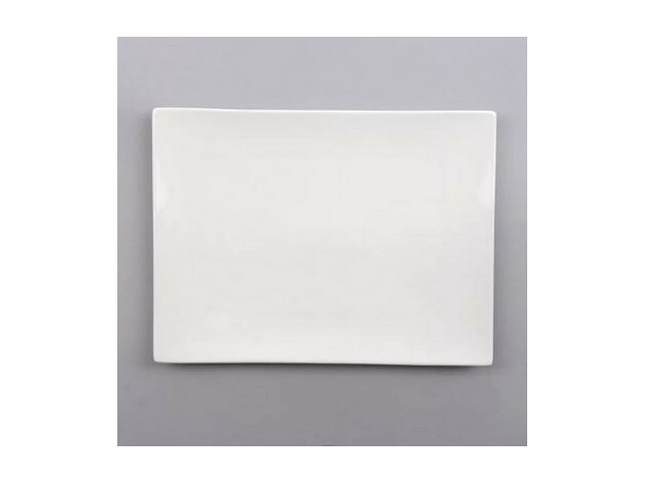 Lot de 6 Assiettes de Présentation "Tokyo" 32cm Blanc