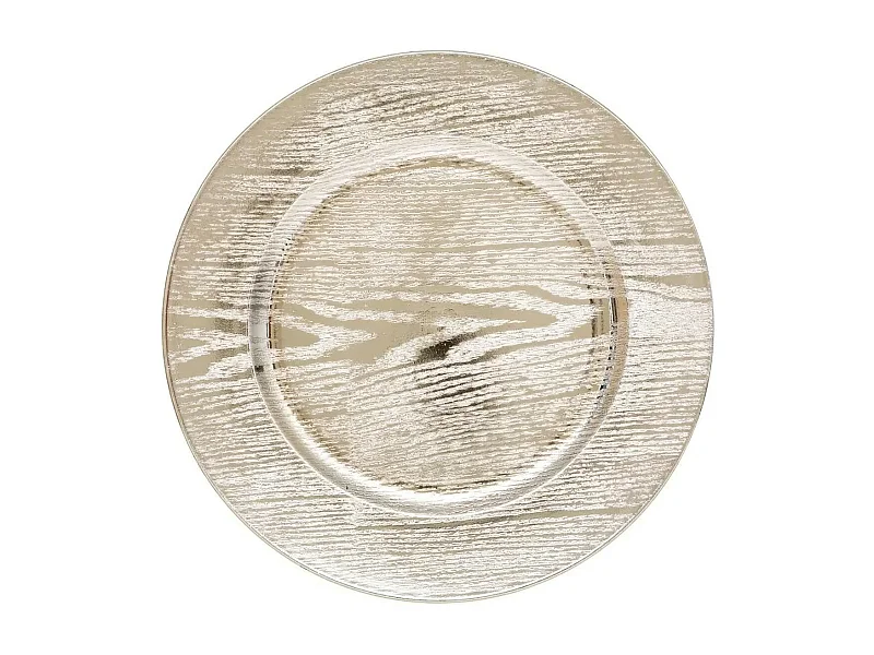 Lot de 6 Assiettes de Présentation "Maison des Couleurs" 33cm Or