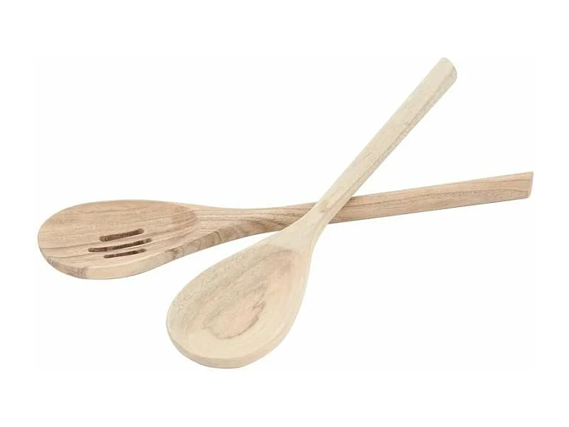 Couverts à salade en acacia Cuillère naturelle