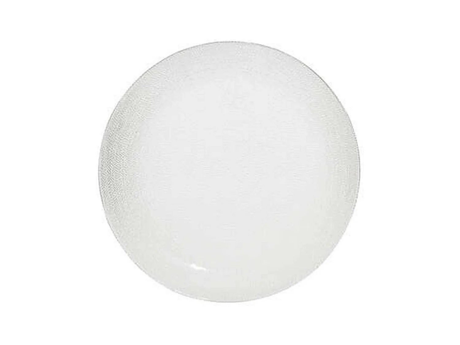 Lot de 6 Assiettes Plates "Palm" 27cm Transparent