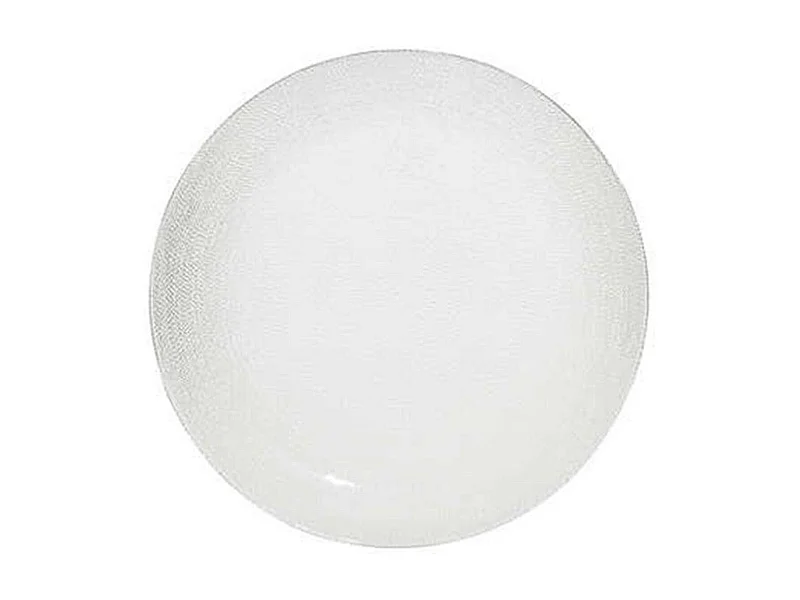 Lot de 6 Assiettes Plates "Palm" 27cm Transparent