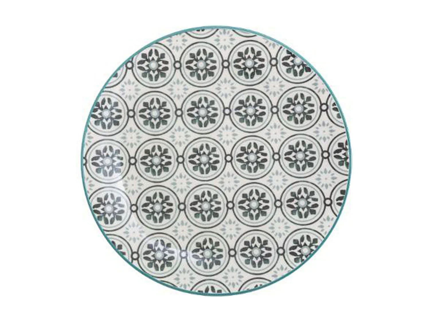 Lot de 6 Assiettes Plates "Dolce" 27cm Vert