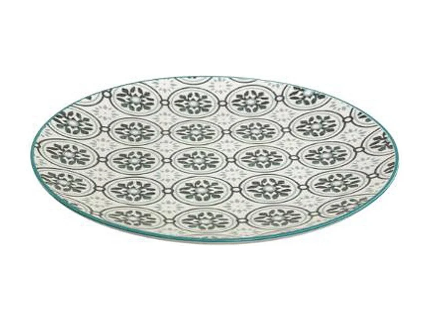 Lot de 6 Assiettes Plates "Dolce" 27cm Vert