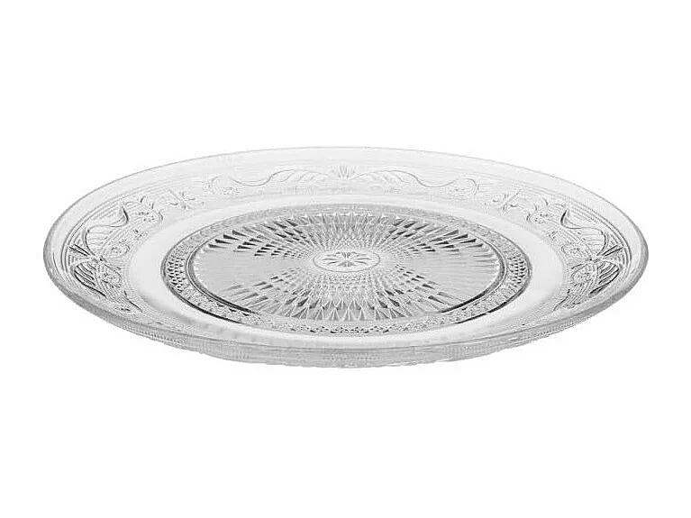 Lot de 6 Assiettes Plates "Renaissance" 29cm Transparent