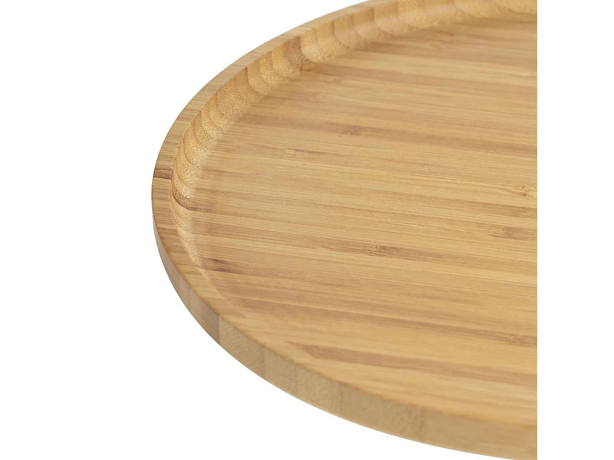 Lot de 6 Assiettes "Bambou" 26cm Naturel