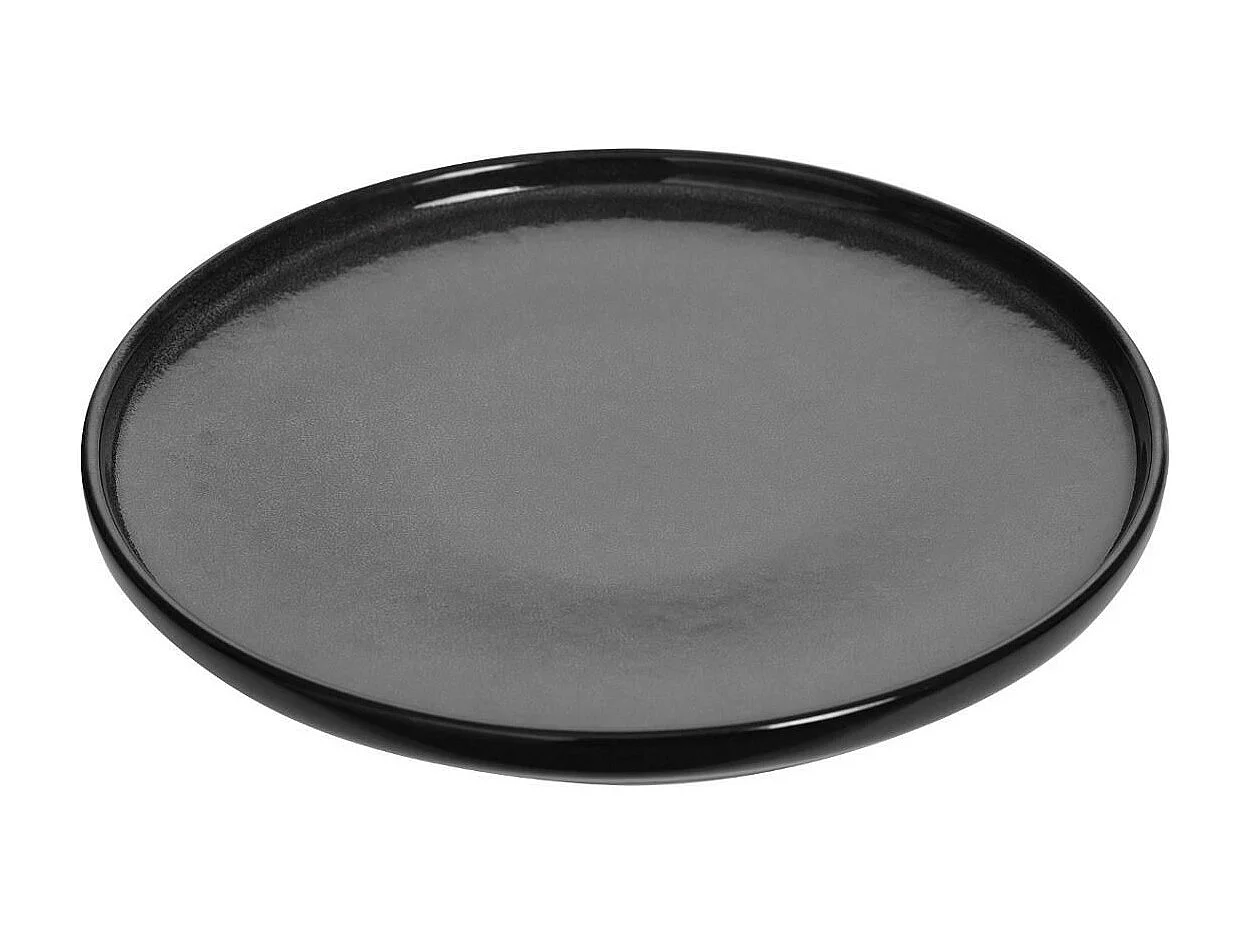 Lot de 6 Assiettes Plates "Terre Inconnue" 27cm Noir