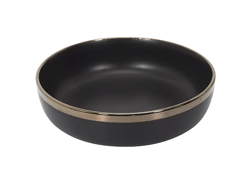 Lot de 6 Assiettes Creuses "Moscou" 17cm Noir