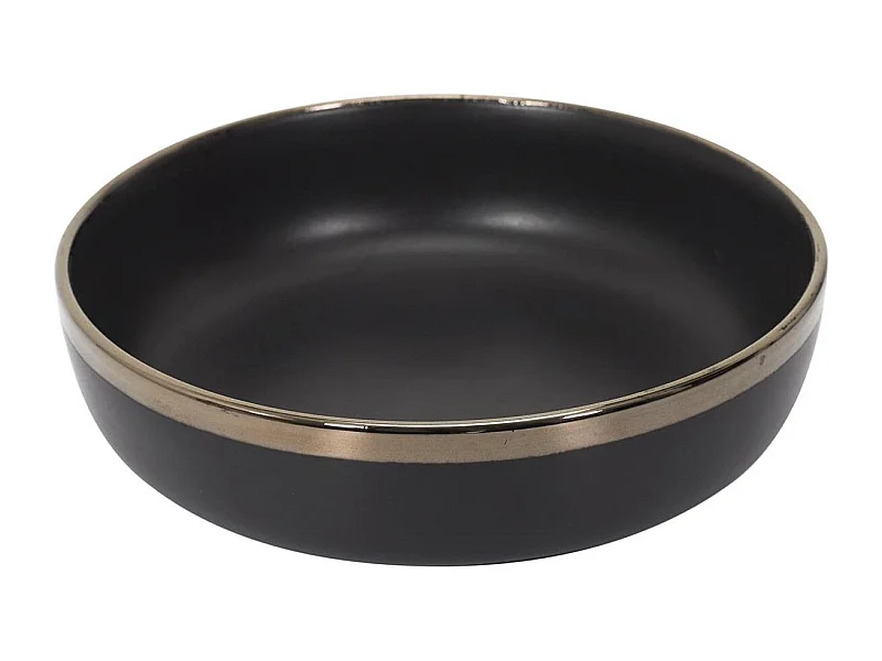 Lot de 6 Assiettes Creuses "Moscou" 17cm Noir