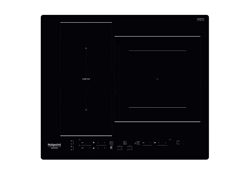 Hotpoint Table de cuisson induction 60cm 3 foyers 7200w noir - HB2760BNE
