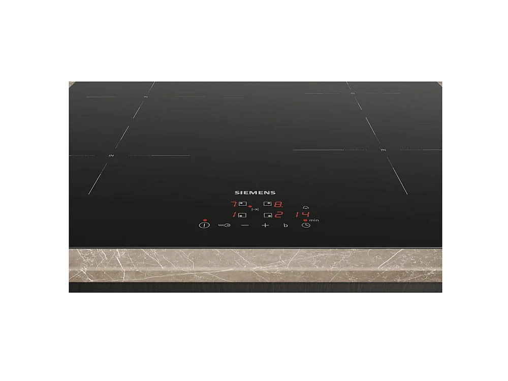 Siemens Table de cuisson induction 60cm 4 foyers 4600w noir - EU611BEB5E