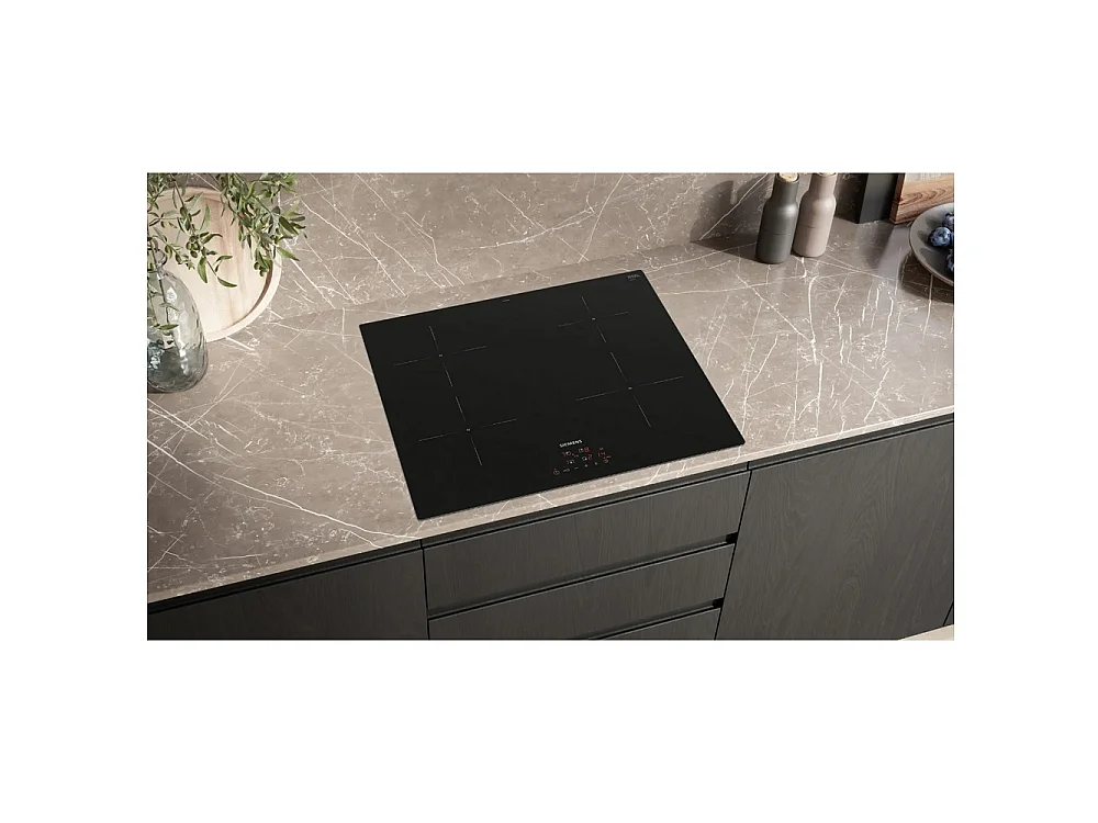Siemens Table de cuisson induction 60cm 4 foyers 4600w noir - EU611BEB5E