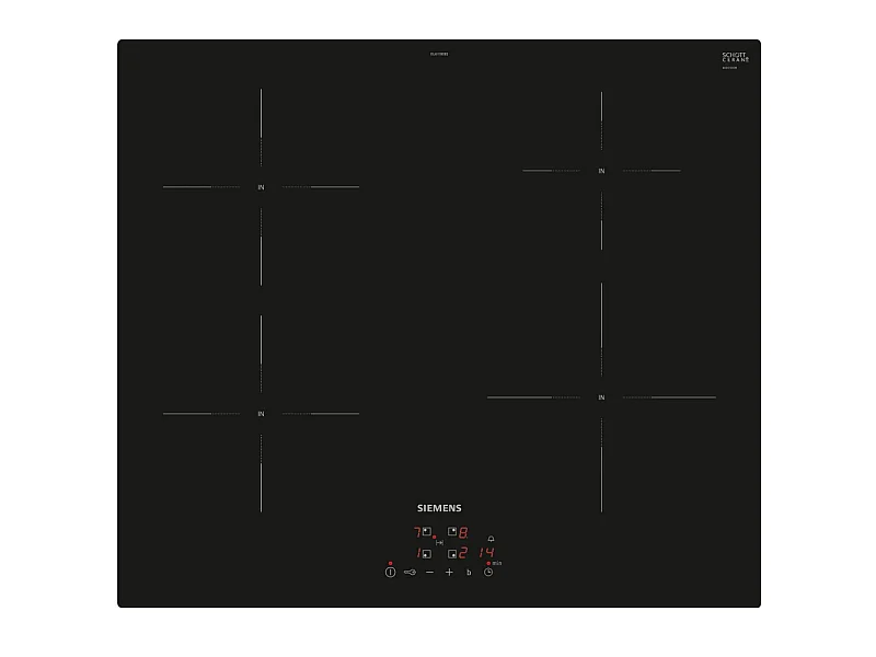 Siemens Table de cuisson induction 60cm 4 foyers 4600w noir - EU611BEB5E