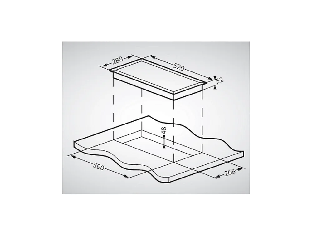 Schneider Domino vitrocéramique 30cm 2 foyers noir - SDV30M