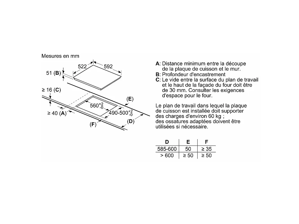 PLAQUE INDUCTION SIEMENS EU611BJB5E