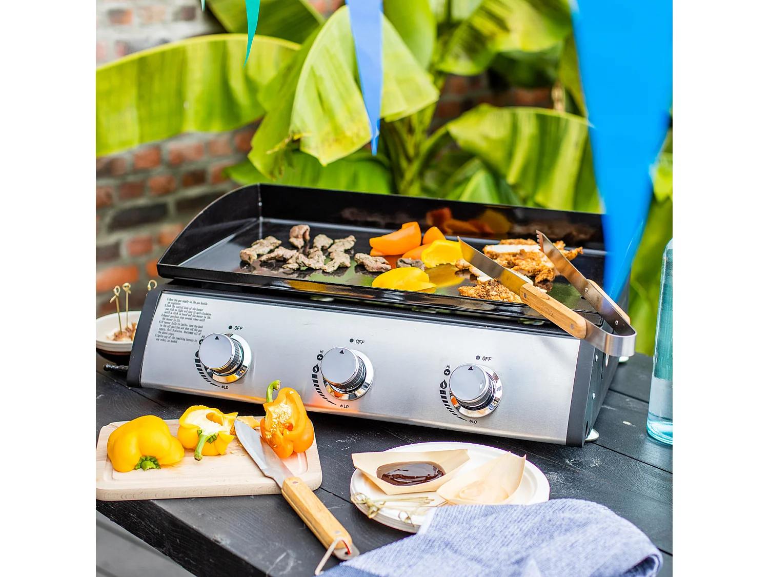 Plaque gaz LIVOO 61cm, DOC277