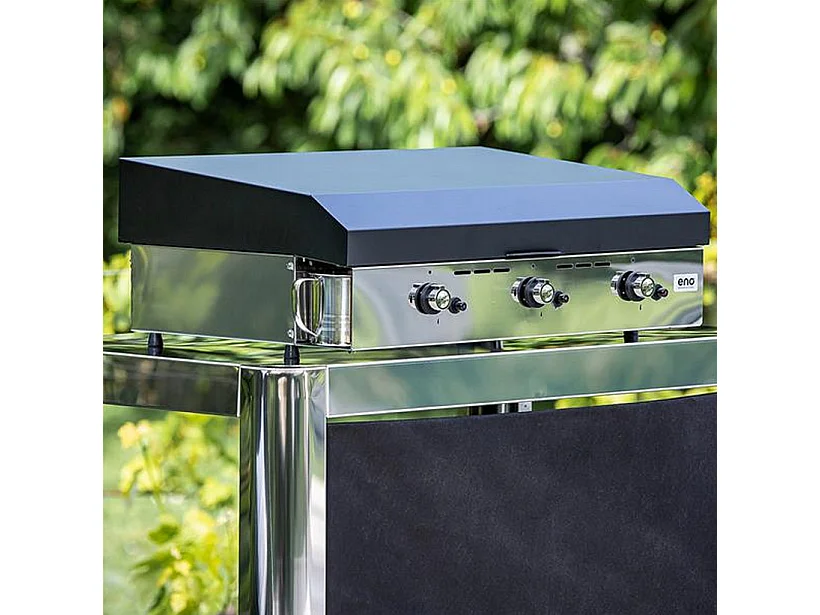 Eno Plancha gaz 6300w plaque fonte émaillée 62x36cm - 556532010701