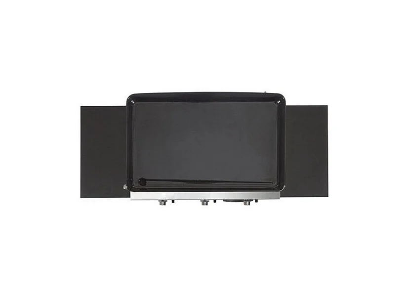 Eno Plancha gaz 6300w plaque fonte émaillée 62x36cm avec chariot - 55658385