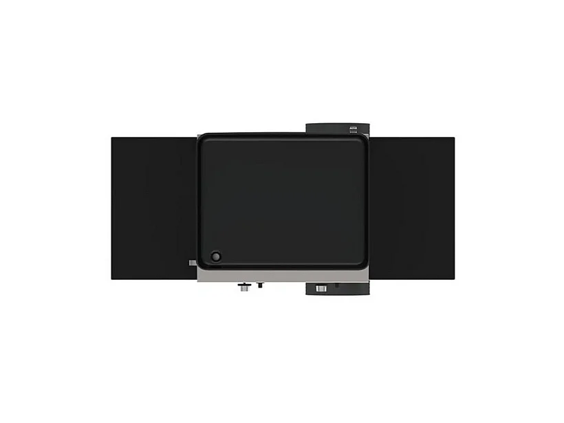 Eno Plancha gaz 6300w plaque fonte émaillée 47x36cm avec chariot - 55508385