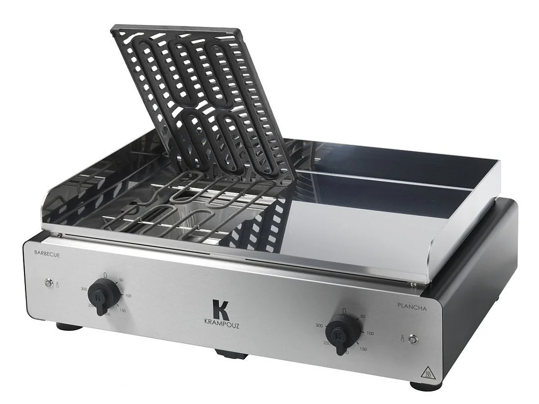 Krampouz Duo électrique barbecue/plancha 3500w - gicio2a-aa-00