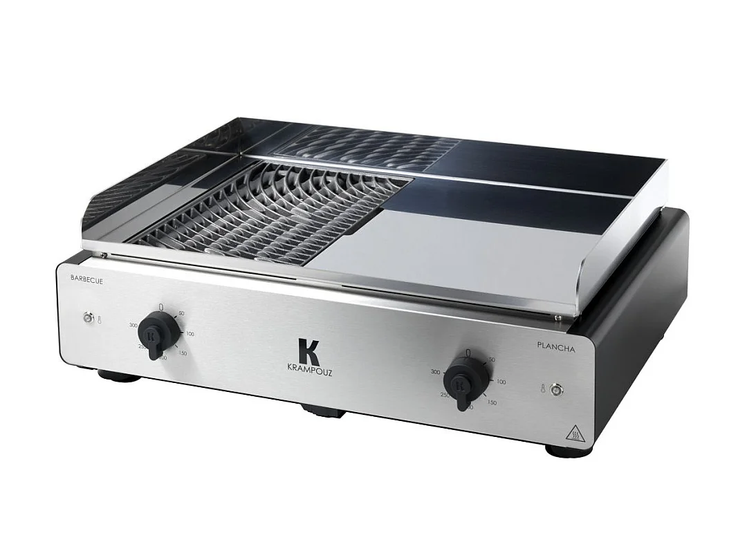 Krampouz Duo électrique barbecue/plancha 3500w - gicio2a-aa-00