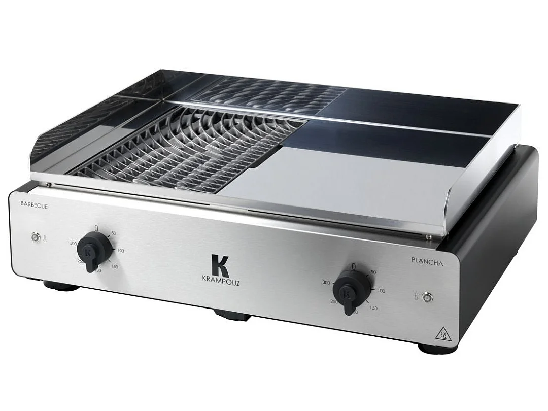 Krampouz Duo électrique barbecue/plancha 3500w - gicio2a-aa-00
