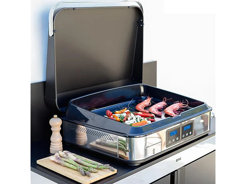 Eno Plancha électrique plaque fonte émaillée 56x40cm - 575232014201