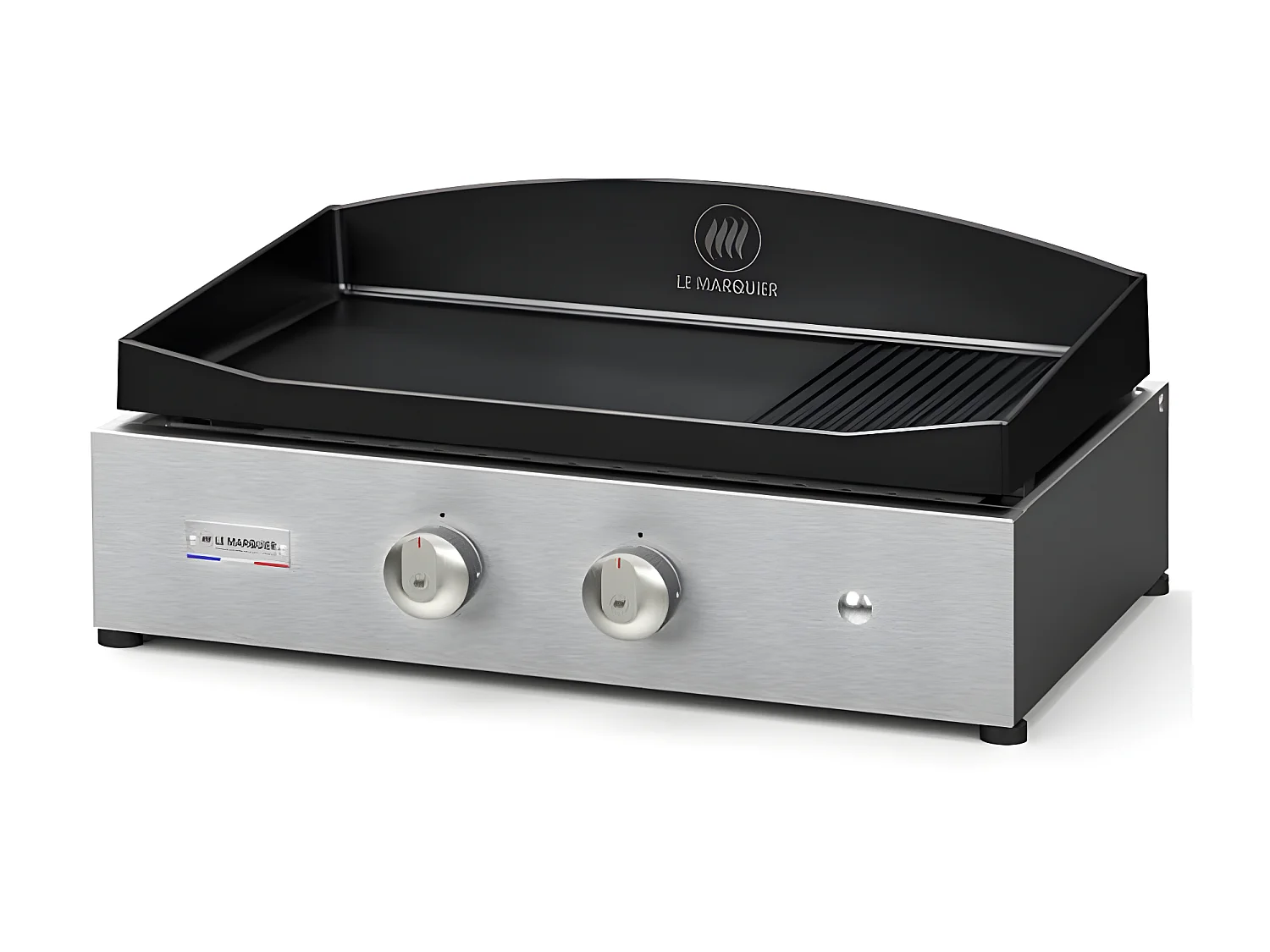 Le Marquier Plancha gaz 5400w plaque en fonte émaillé 60x40cm - plvp260iv2