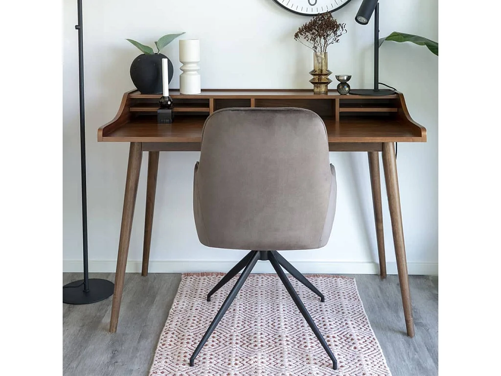 Chaise de salle à manger pivotante Ava Champignon