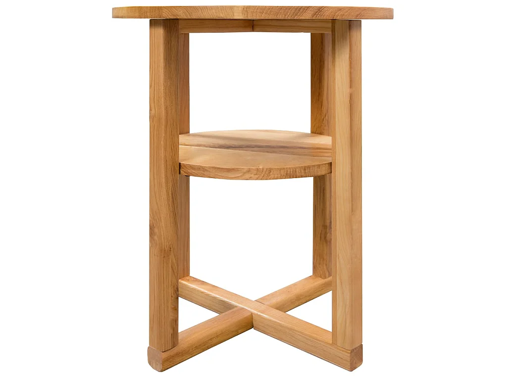 Table d'appoint 40 x 50 cm Bois de chêne massif
