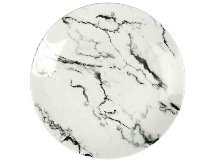 TREND' UP - ASSIETTE PLATE 27 CM PORCELAINE BLANCHE ZEN (LOT DE 6)230