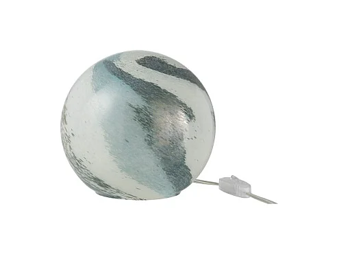 Lampe à Poser Ronde "Dany" 19cm Bleu Vert