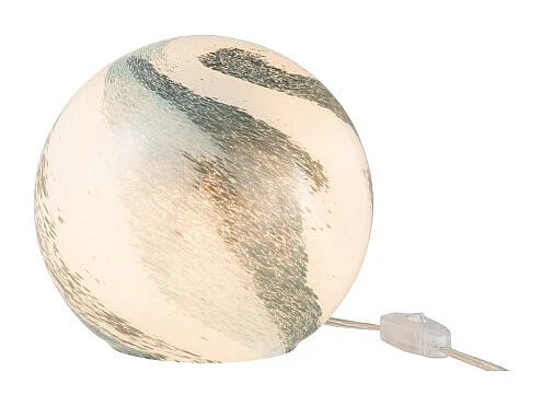 Lampe à Poser Ronde "Dany" 19cm Bleu Vert