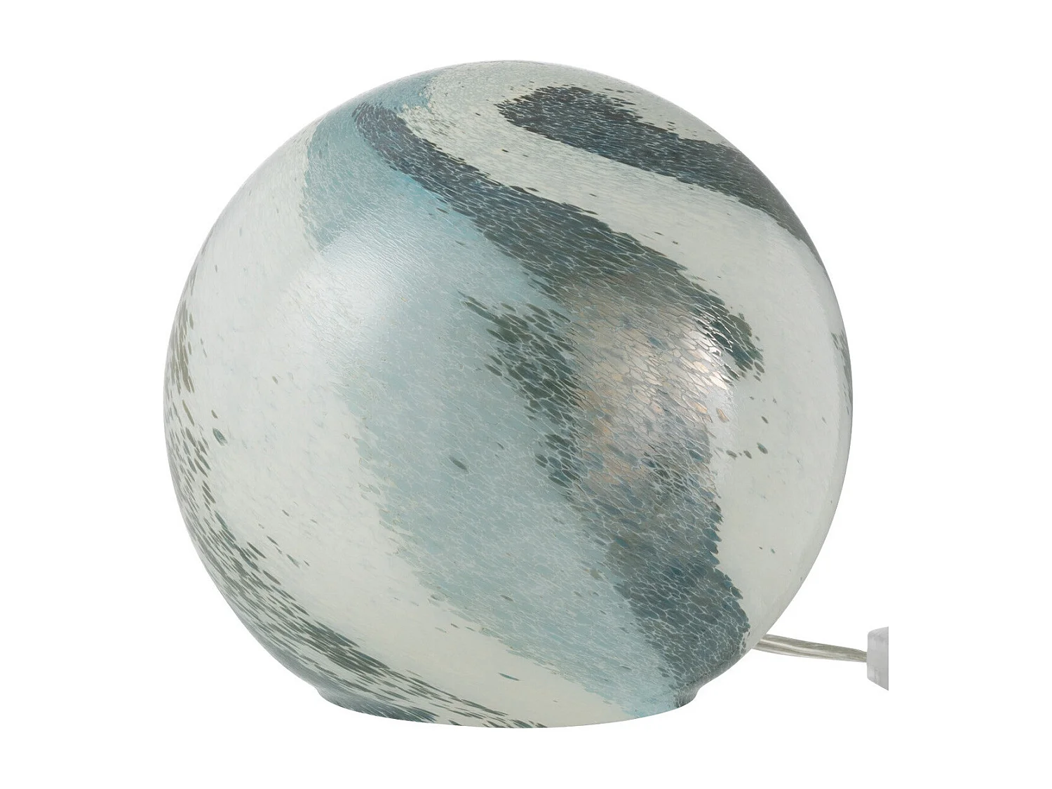 Lampe à Poser Ronde "Dany" 19cm Bleu Vert