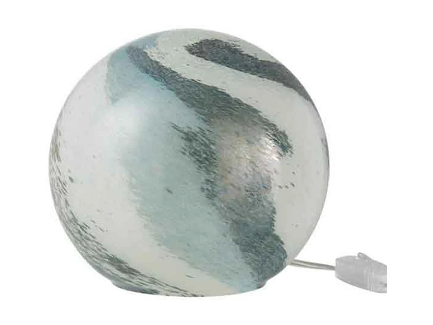 Lampe à Poser Ronde "Dany" 19cm Bleu Vert