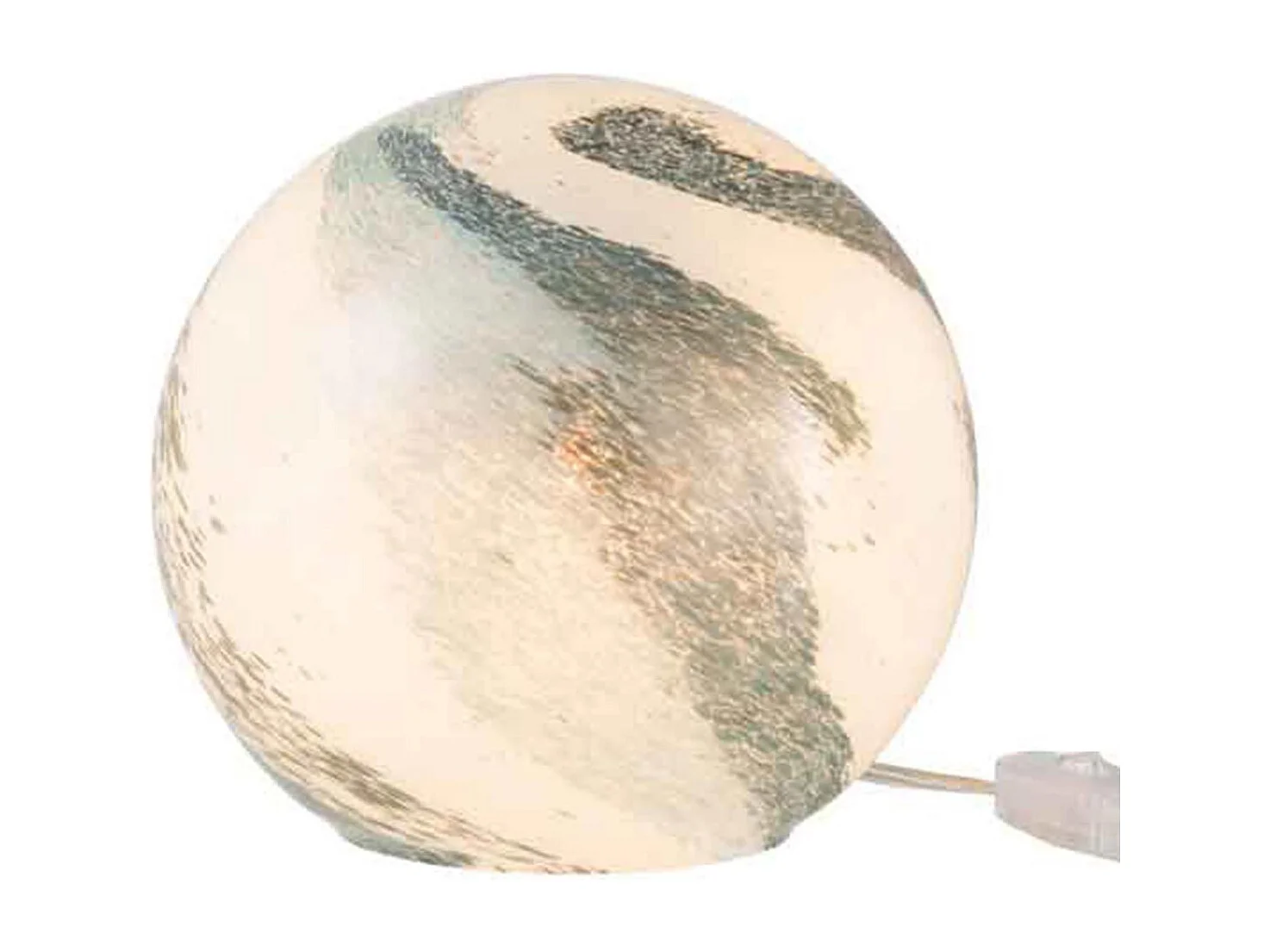 Lampe à Poser Ronde "Dany" 19cm Bleu Vert