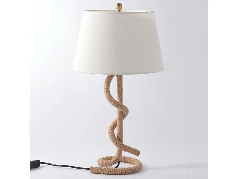 Lampe à Poser Design "Diecord" 60cm Naturel