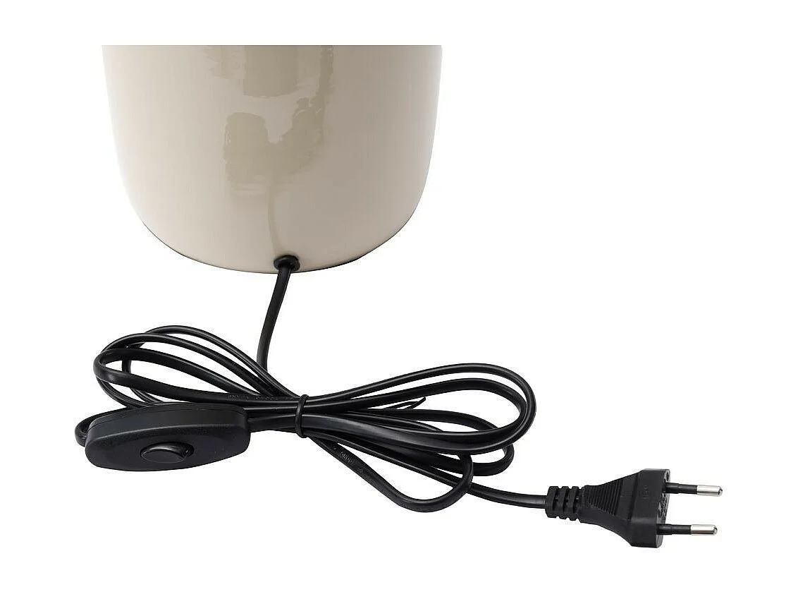 Lampe à Poser Design "Tino" 43cm Ivoire & Or