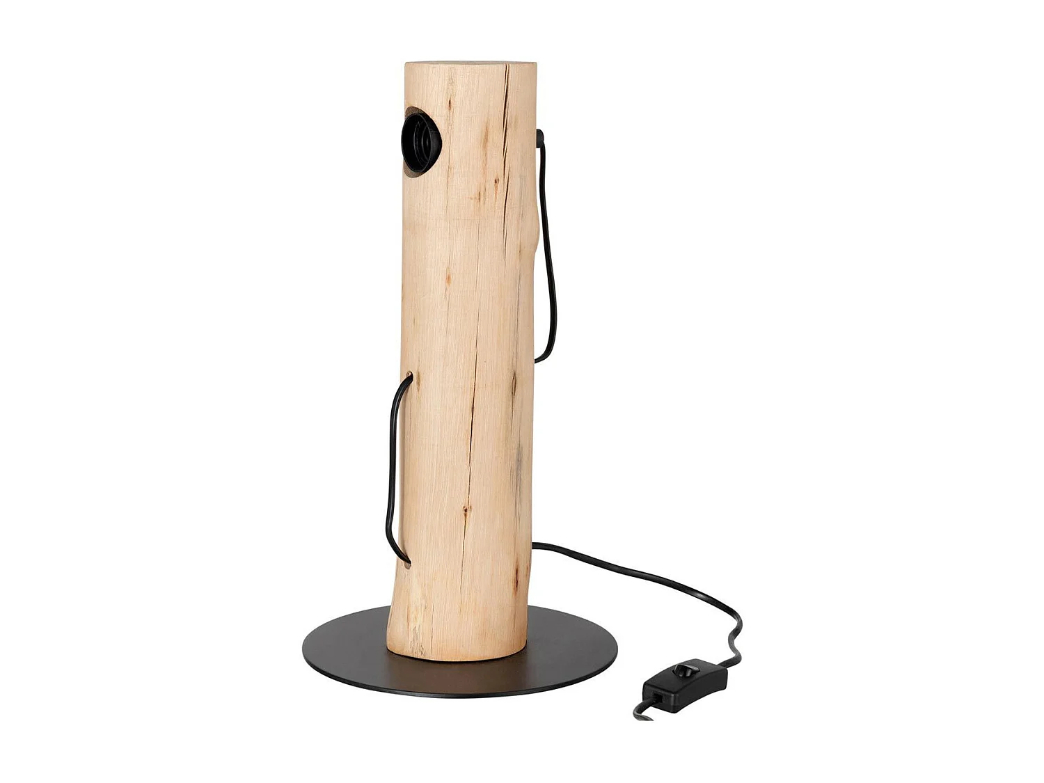 Lampe à Poser en Bois "Silas" 38cm Naturel