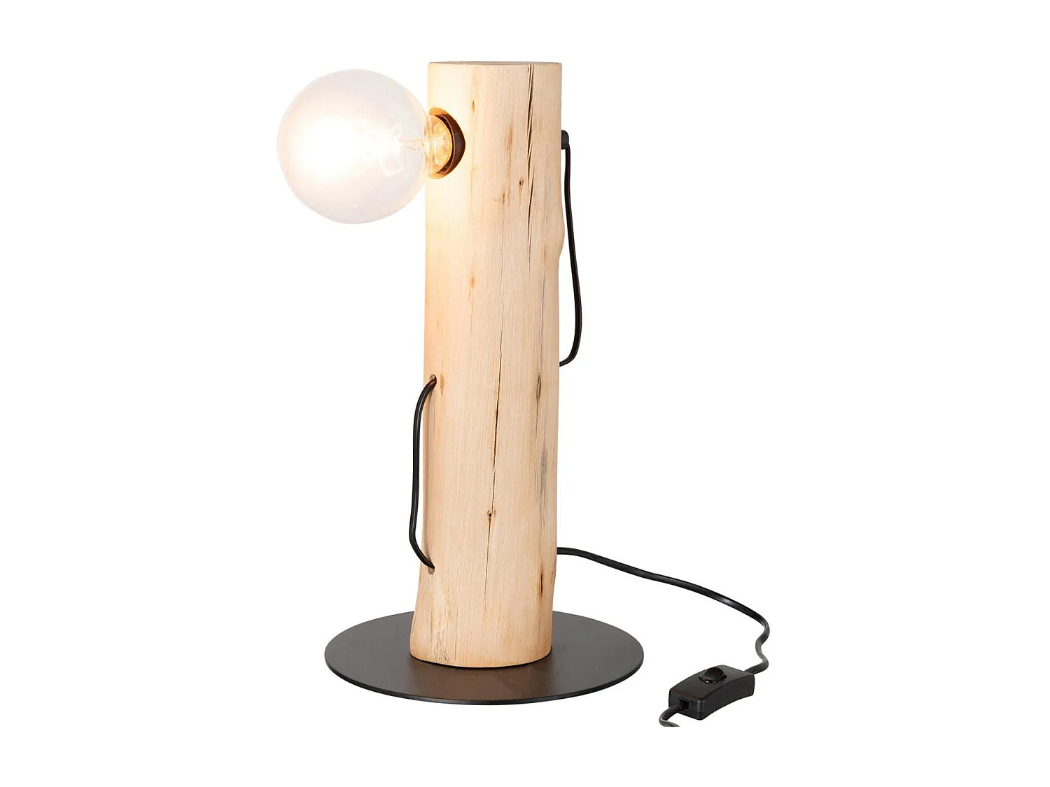 Lampe à Poser en Bois "Silas" 38cm Naturel