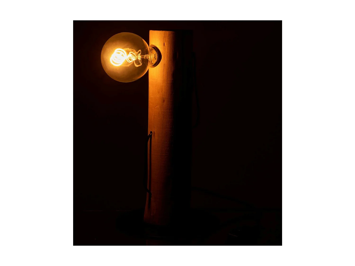 Lampe à Poser en Bois "Silas" 38cm Naturel